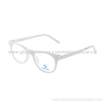 High-quality Lady Style Acetate Optical Frame in White Color